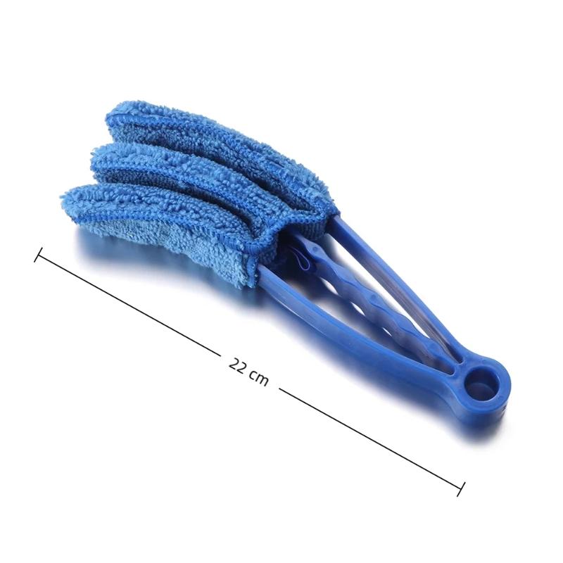 Venetian Blind Duster Brush Microfiber Reusable Washable Cover Ergonomic Grip for Home Office Dust Cleaning
