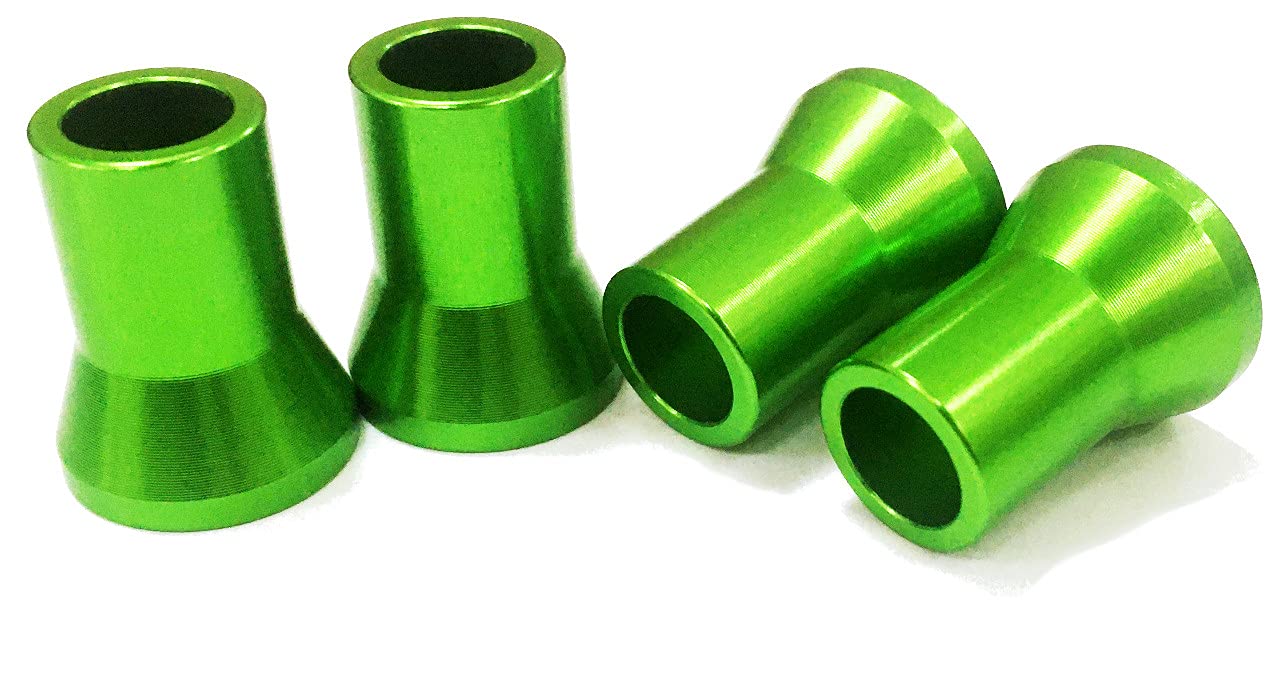 

COTRAX TR413 Алюминиевые колпачки для воздушных клапанов, набор из 4 штук, для резиновых клапанов, легкий алюминий, зелёный
