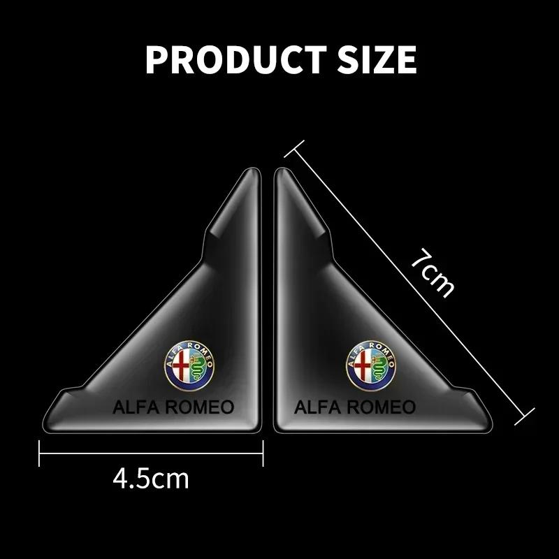 2pcs Car Door Corner Cover Anti-Collision Transparent Sticker For Alfa Romeo 159 Giulietta Giulia 147 Mito 156 Stelvio Volante