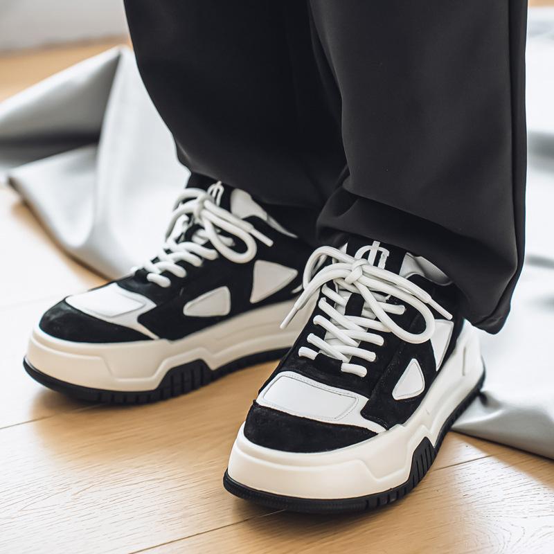 Fashion Men's Shoes 2025 New Spring Korean Version Trend Ins Breathable Casual Board Shoes Men's Sports Dad Trendy Shoes