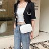 Women Bag Spring And Autumn New Lingge Shoulder Bag Korean Crossbody Bag Fashion Simple Letter Broadband Mobile Phone Bag