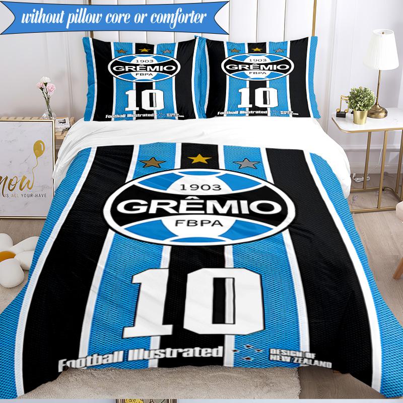 3PCS Grêmio FBPA Printed Soft Bedding Set,Including 1pc Duvet Cover And 2pcs Pillowcases Perfect for Bedroom, Dormitory, Fan Gift