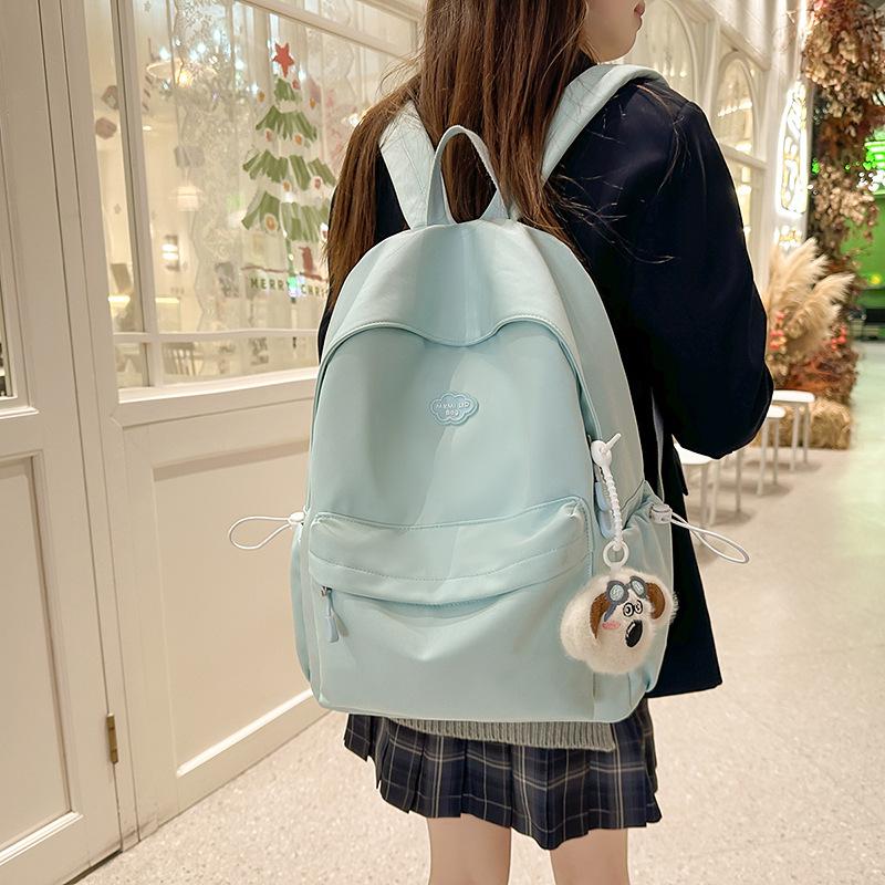 Schoolbag schoolbag female college student, Korean ins trendy fashion versatile large capacity trend backpack leisure travel backpack female