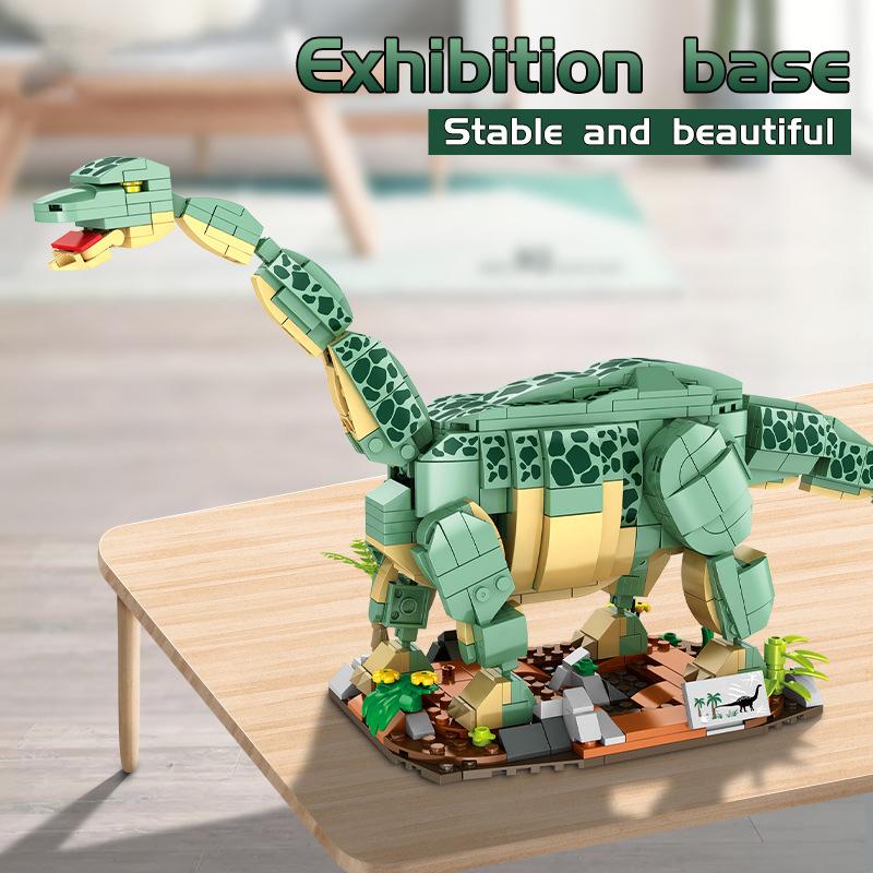 Non-Toxic Moc Jurassic Series Spinosaurus Tyrannosaurus Rex Building Blocks Set Dinosaur Velociraptor Idea Toys For Children Birthday Gift