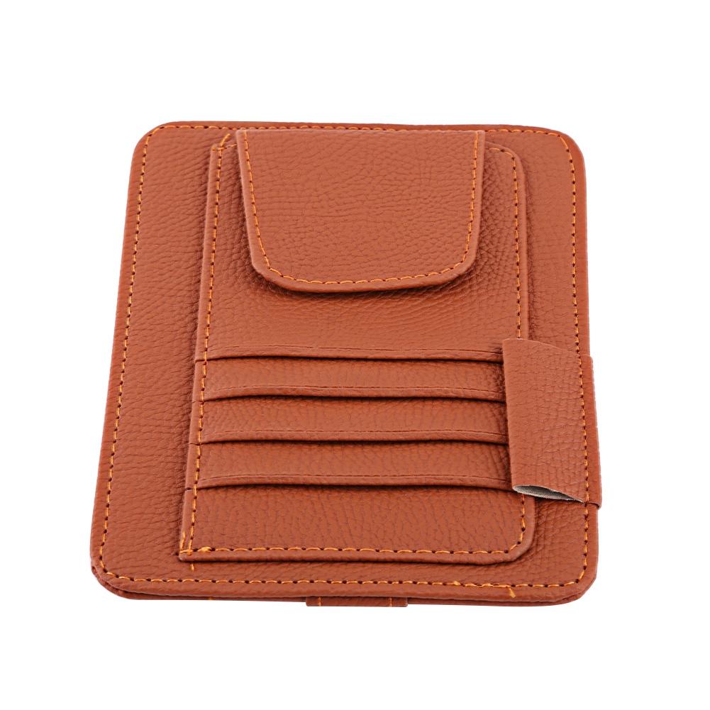 Auto Car Sun     Pouch Bag Card Storage Glasses Holder Clip Black