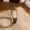 Premium Ankola Red Square Temperament Quartz Watch Minimalist Women'S Retro Belt Quartz Watch