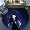 Grim Round Area Rug,Carpet Rug for Living Room Bedroom Sofa Playroom Decor,Non-slip Floor Mat