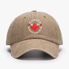 Embroidered Canada True North Strong and Free Design Unisex Women Wash cotton soft Baseball Caps Adjustable Dad Duck tongue cap