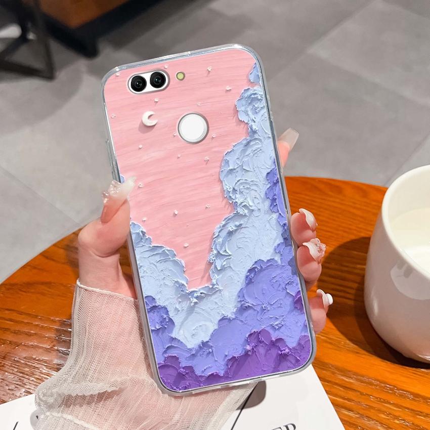 For Huawei Nova 2 2S 3 3e 4 4e 5 5i 7i 6 7 SE Luxury Clear Phone Case Beautiful Butterfly Wing Pattern Soft Silicone Anti Fall Shell For Huawei Casing