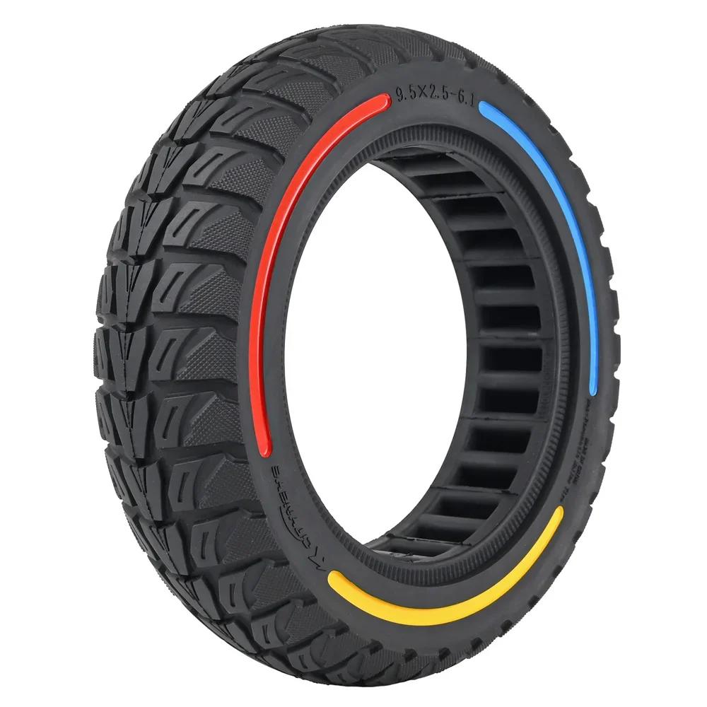 9.5x2.5-6.1 Anti-Explosion Tire Shock Absorber Honeycomb Tyre for NIU KQI3 Eectric Scooter 9.5inch Flick Color Solid Tire