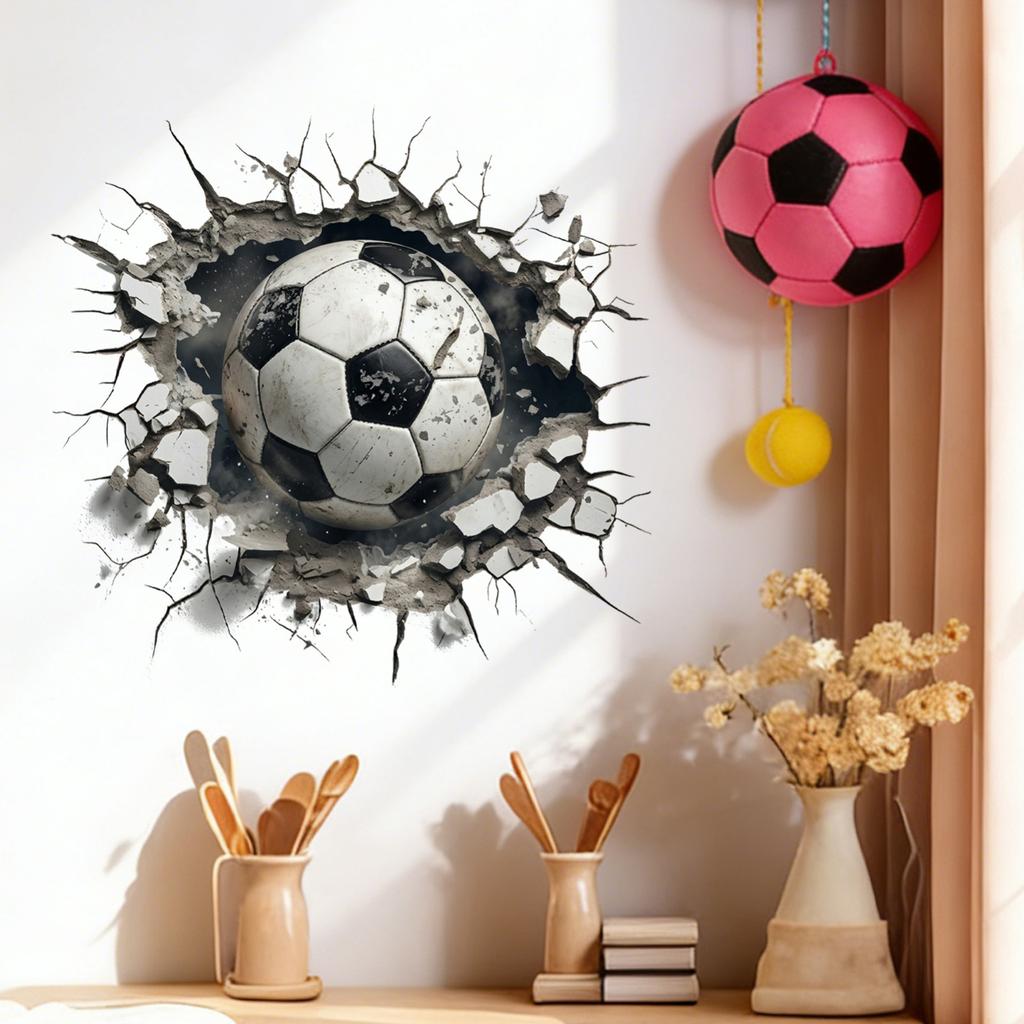 Soccer Theme Wall Decal For Bedroom Living Room Sports Home Wall Decoration