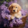 5D DIY Full Round Drill Diamond Painting Golden Retriever Kit Home Decor 40x40cm