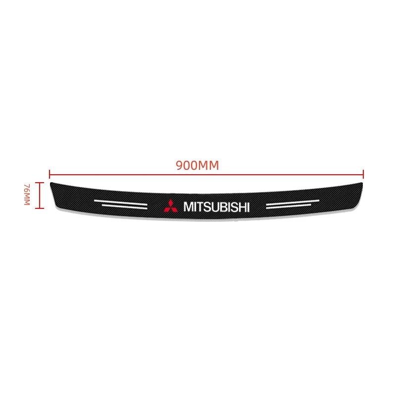 

Carbon Fiber Car Rear Bumper Trunk Guard Protected Sticker For Mitsubishi ASX Lancer Pajero Outlander L200 EVO Lancer EX