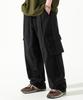 PERSTEP Cool Mix Pigment Linen-Like Cargo Long Pants Black Julp4620