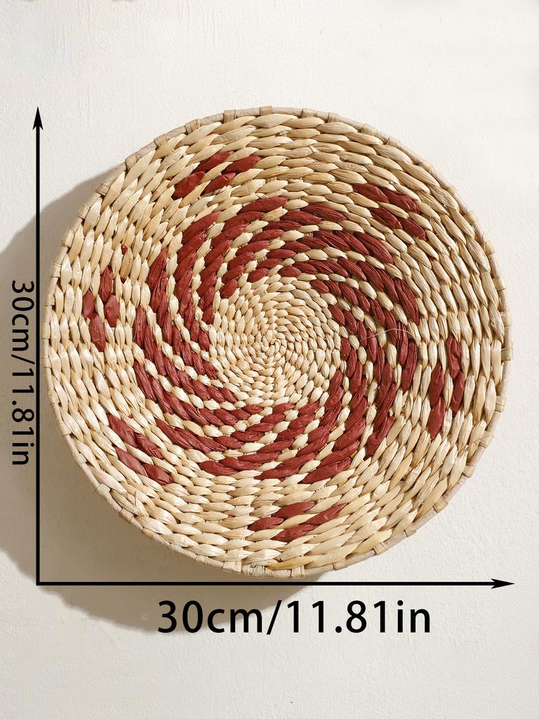 Seagrass Article Wall Basket Hanging Decor Handmade Boho Home Decoration Room Decors Aesthetic for Living Room Bedroom Ornament