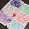 10/60Pcs 16Mm Round Mixed Color Shine Smooth Acrylic Spacer Beads For Jewelry Making Diy Handmade Bracelet Necklace Accessories