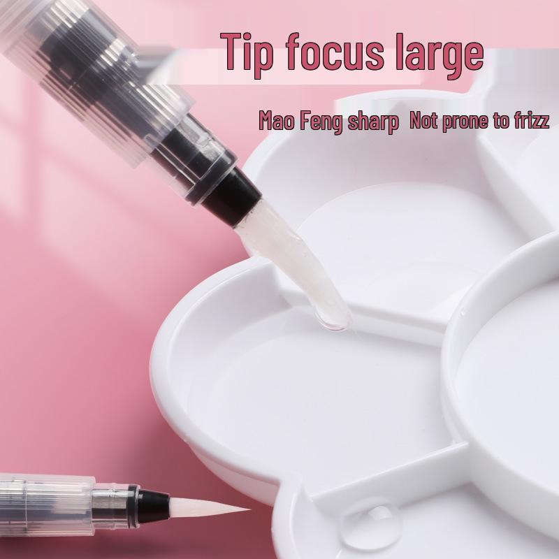 Large Capacity Water-Filling Soft Tip Calligraphy Brush & Watercolor Paint Set