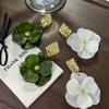 Vintage Acrylic Flower Pendant Earrings for Women Exquisite Green Big Flower Petal Dangle Earrings Engagement Jewelry Gifts
