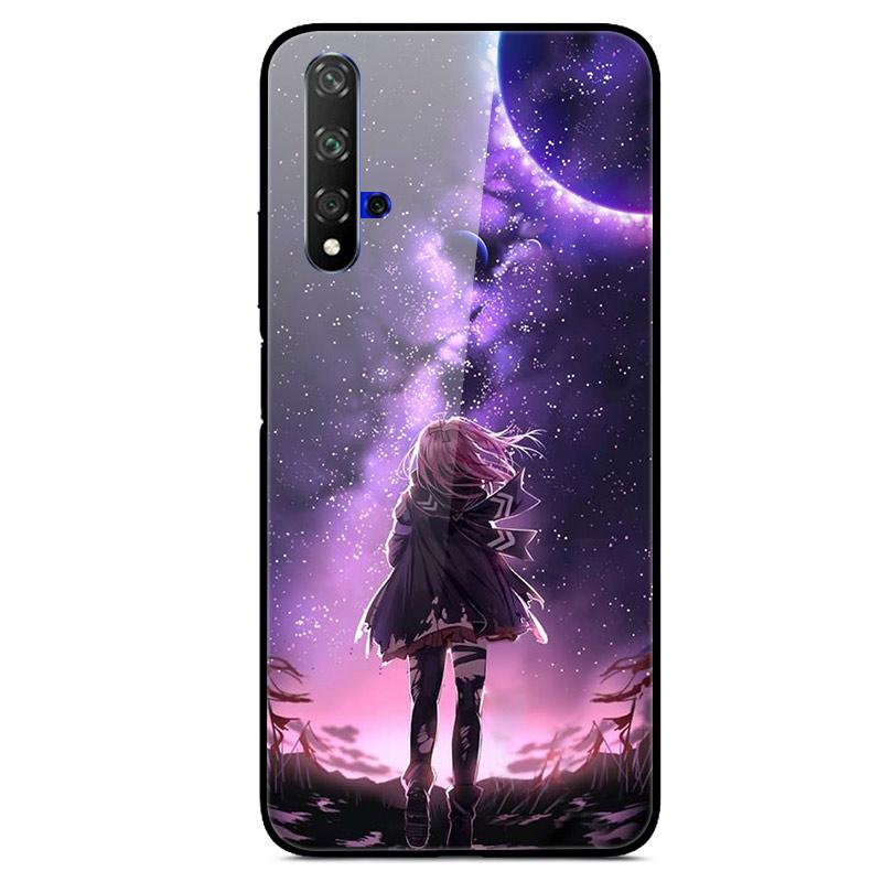 For Huawei Nova 5T Case Tempered Glass Cover 3D Cat Printing Case For Huawei Nova 5T 2019 5 T Phone Case For Huawei Nova5T Cover