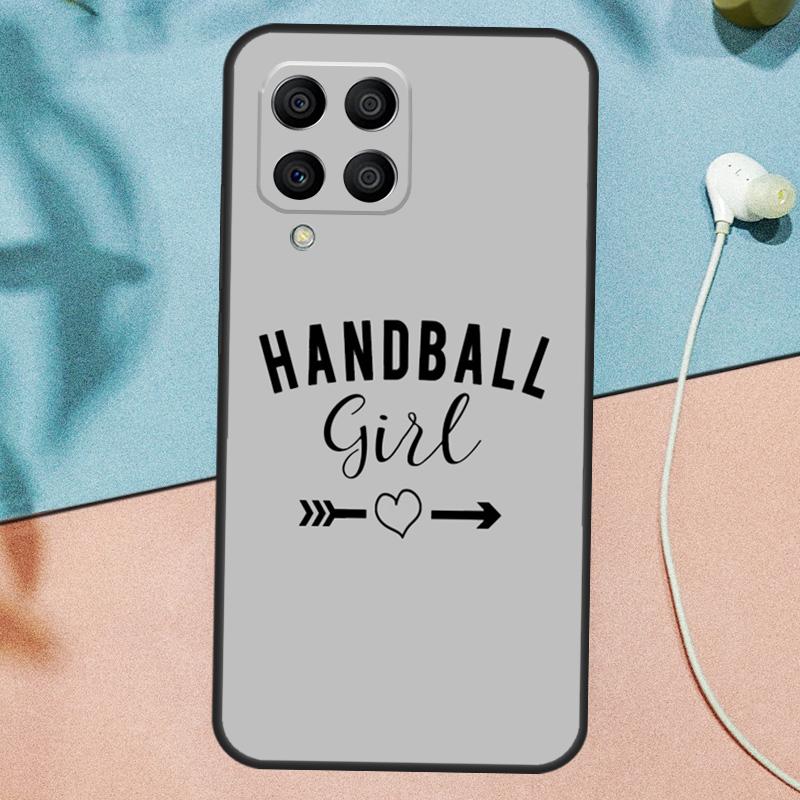 Play Handball Quotes Case For Samsung Galaxy M54 M14 M34 M13 M53 M56 M52 M32 M16 M11 M21 M31 M35 M12 M15 M36 M55