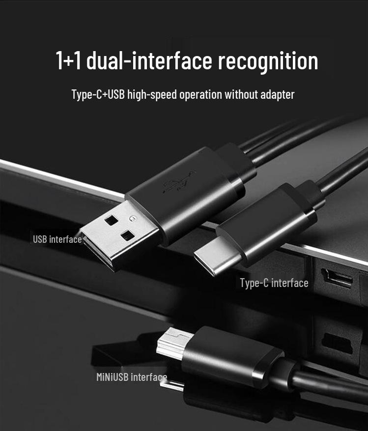 Sanzechuangtong Universal USB/Type-C External DVD/VCD Burner for Laptops and Desktops