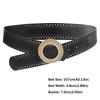 Retro Wide Belt Hollow Hollow Belts New Black Waistband  for Women Girls