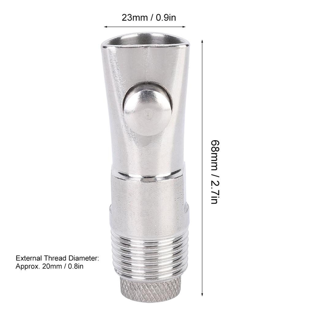 5Pcs DN15 Stainless Steel Flat Nozzle Automatic Drinker Farm Accessory for Cattle Sheep
