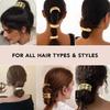 1/3/6pcs Geometric Hair Ties Golden Elegant Elastic Hair Rope U-Shaped Ponytail Holder Fashion Hair  for Woman Accessories