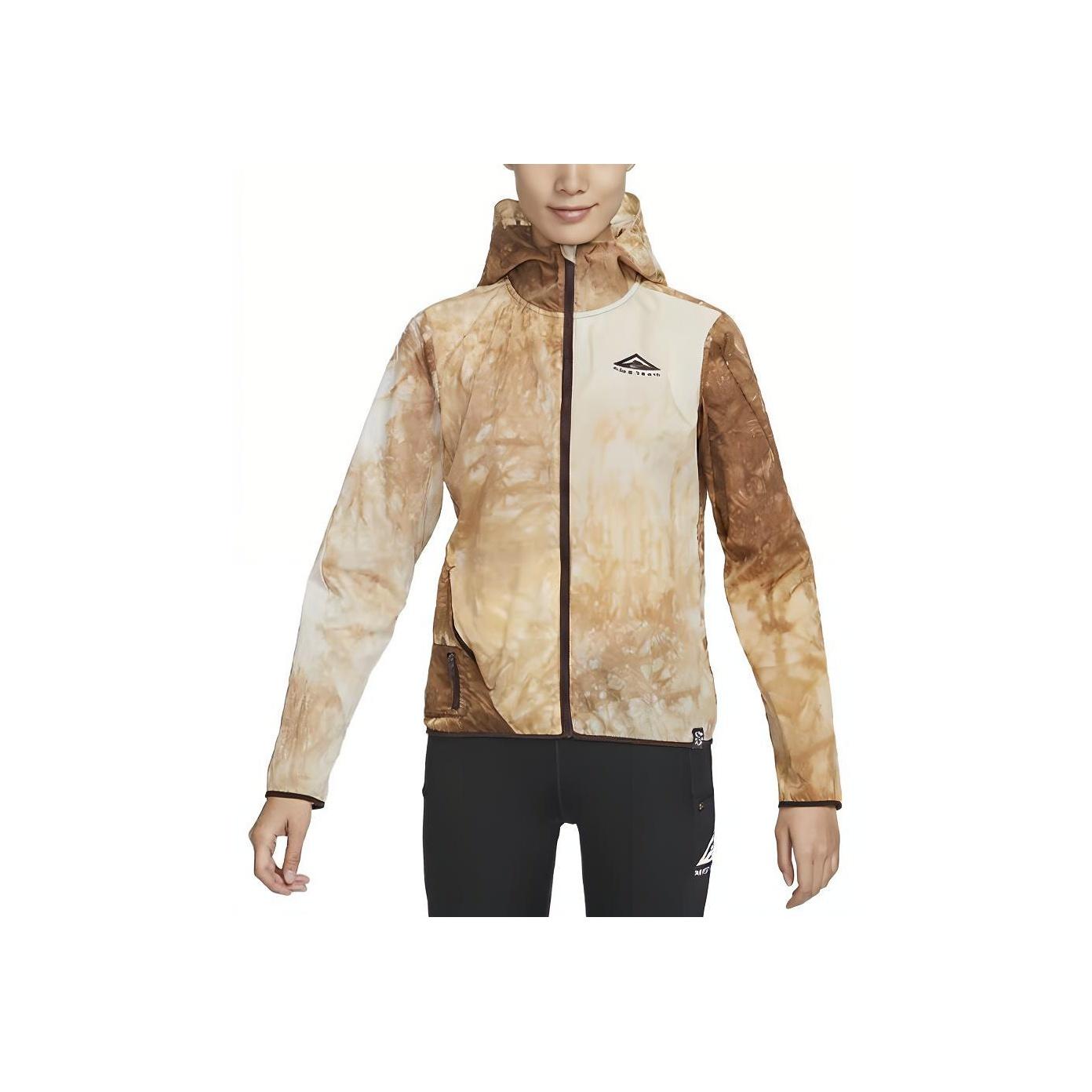 

Женская куртка с капюшоном и вышитым логотипом Nike Repel, цвет песочно-белый DX1042-126 L