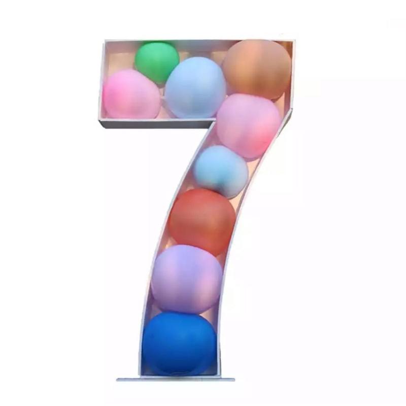 User Friendly Latex 3D Number Balloon Display Stand For Festival Event Baby Showers Photo Backdrops