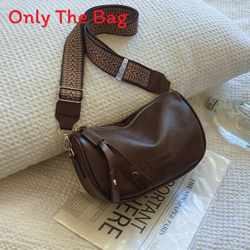 Boston Bag Small Designer Pu Crossbody Purse With Top Zipper For Daily Use