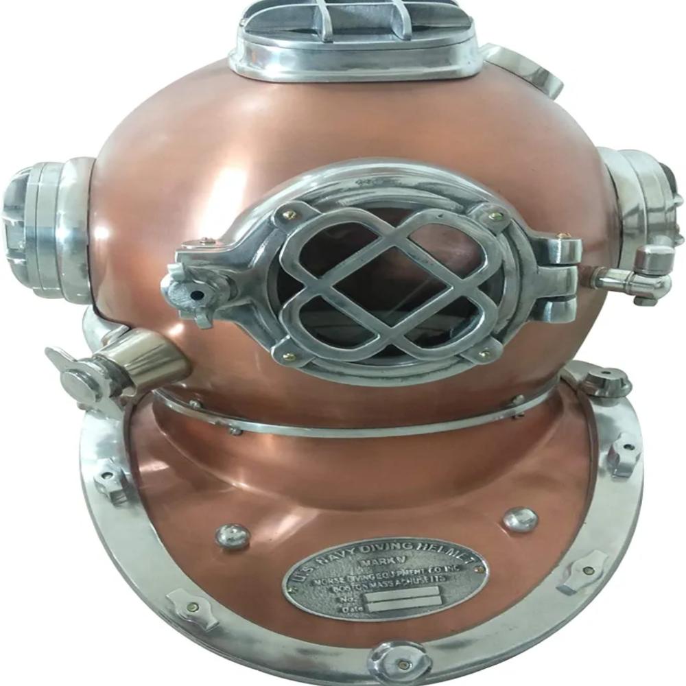 

НАС. Антикварный водолазный шлем Navy Mark V – декоративная реплика 45 см как