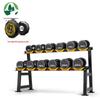 Weiye Changqing 140kg Decagonal Rubber Dumbbell Set with Rack