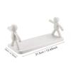 Xiaomi 2025 New Cute White Doll Bathroom Shelf No Drilling Wall Mounted Storage Rack for Cosmetics Waterproof Cute Bath Organizer