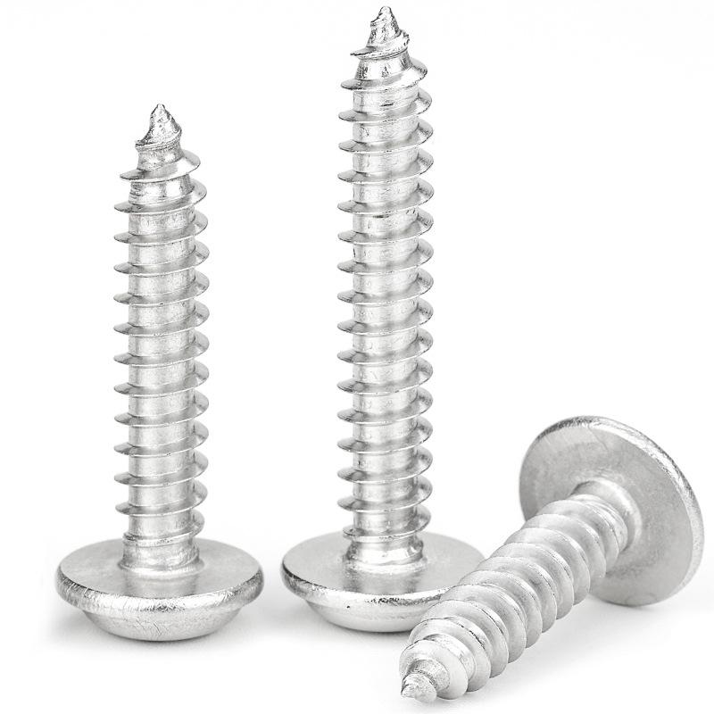 304 Stainless Steel PWA Cross Round Head Self-Tapping Screw with Gasket, Pan Head, Meson, M2/M3/M4