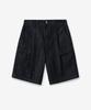 MINAV Wide Cargo Bermuda Denim Pants [Indigo Black]