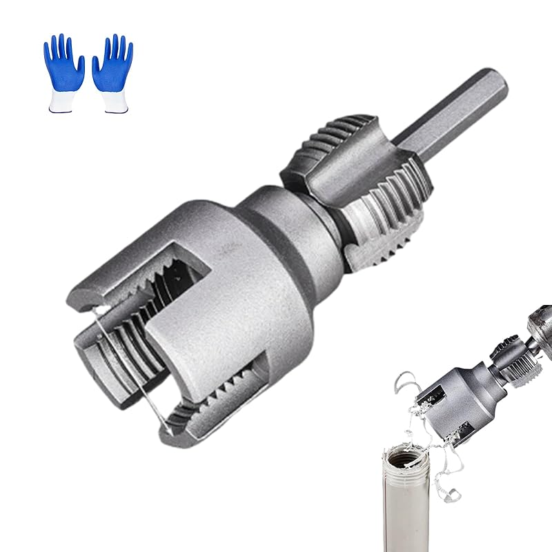 Integrated Internal & External Pipe Threading Tool, 1/2   and 3/4   Water Pipe Internal and External Integrated Threader, Pipe Thread Cutting Tool, 3/4