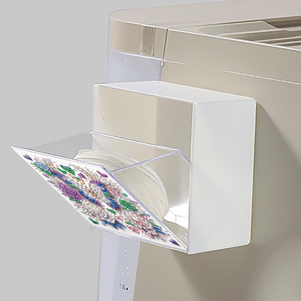 Diamond Art Organizer Box Plastic Wall Mount Organizer Diamond Painting Storage Box for Kitchen Bathroom Bedroom