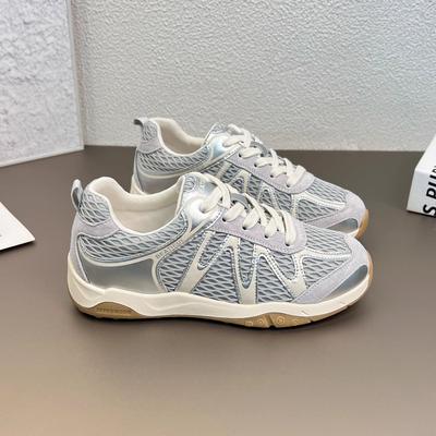 Mesh Breathable Casual Sports Shoes Women's 2025 Summer New Outdoor Hiking Shoes Soft Sole Lightweight Forrest Gump Training Shoes