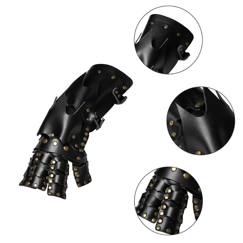 Mechanische Handschuhe Vintage Verzierungen Rechte Hand Handschuhe Steampunk Lederhandschuhe Halloween Cosplay Party Requisiten