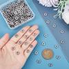 200Pcs 304 Stainless Steel Spacer Beads, Flat Round, Stainless Steel Color, 8x2mm, Hole: 3.5mm