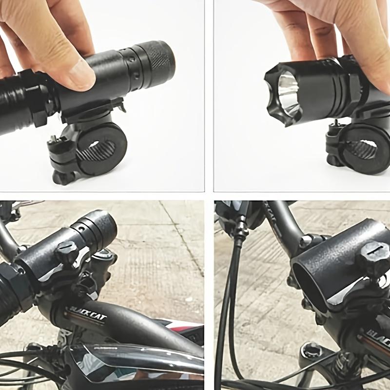 360 Grad drehbare Fahrradlichtklemme - Taschenlampenhalter für Fahrräder für den Außenbereich für Lampen