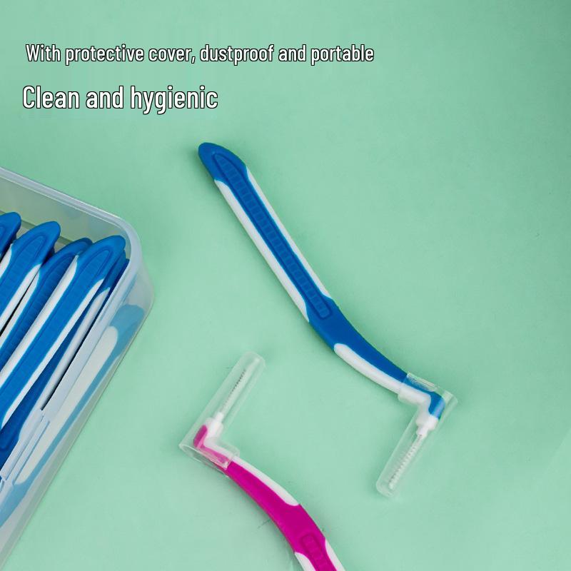 Yijie L-shaped Interdental Brush for Braces, 30pcs/box