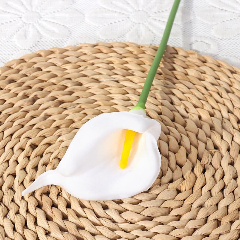 Pu Calla Lily Artificial Flower For Wedding Decor Home Staging Photography Prop