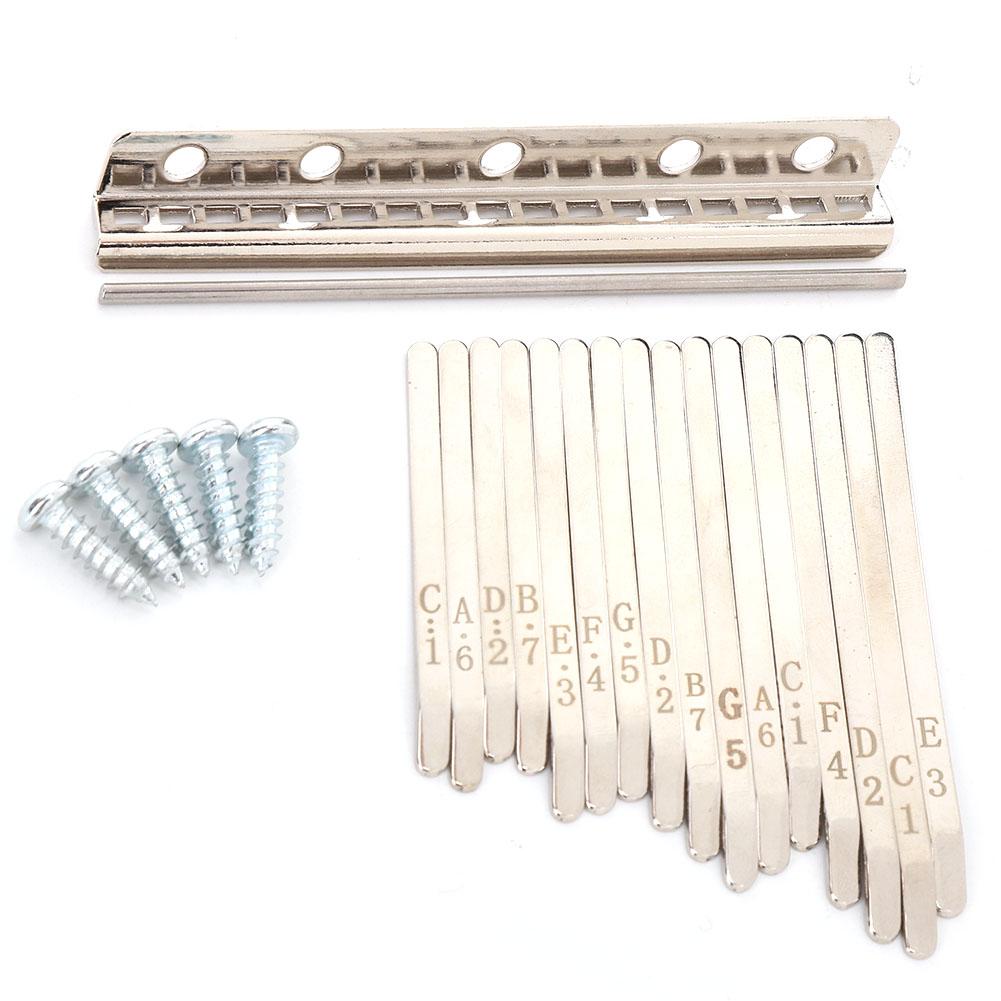 XA58 Kalimba Musical Key 17 Tones Metal Replacement Thumb Piano Finger Percussion Key