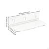 2 Pieces Acrylic Shelf with Suction Cups | Clear Minimalist Look, Strong Hold, Cup Shelf,