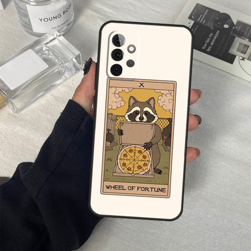 

Raccoon Art Tarot Case For Samsung Galaxy A54 A34 A14 A36 A56 A06 A13 A53 A32 A12 A22 A52 A35 A17 A16 A55 A15 Samsung A22 5G