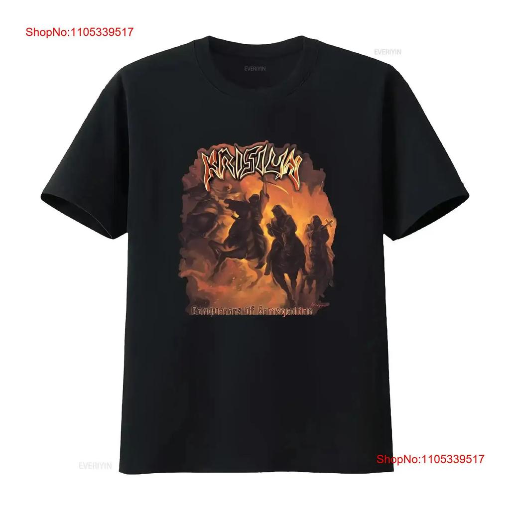 Krisiun Conquerors of Armageddon T-shirt Zwart Heren S tot 5XL PM1104 vintage Gewassen streetwear de