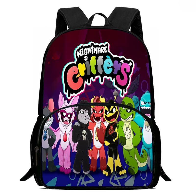 Lachende Crittersnig Htmare Peripherie Anime Rucksack Herren- Und Damen-Schultaschen