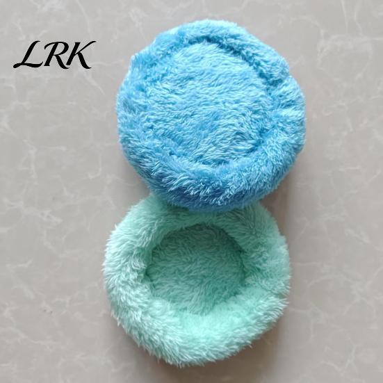 Cozy Bed for Parrots Shaggy Plush Parrot Bed, Warm Fuzzy Sleeping Pad, Round Fluffy Soft Nest Sugar Gliders Winter Hamsters Budgies Lovebirds